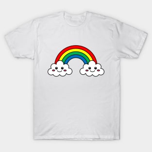 Rainbow And Clouds T-Shirt